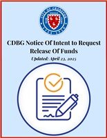 CDBG Notice Of Intent to Request Release Of Funds - Updated April 23, 2025